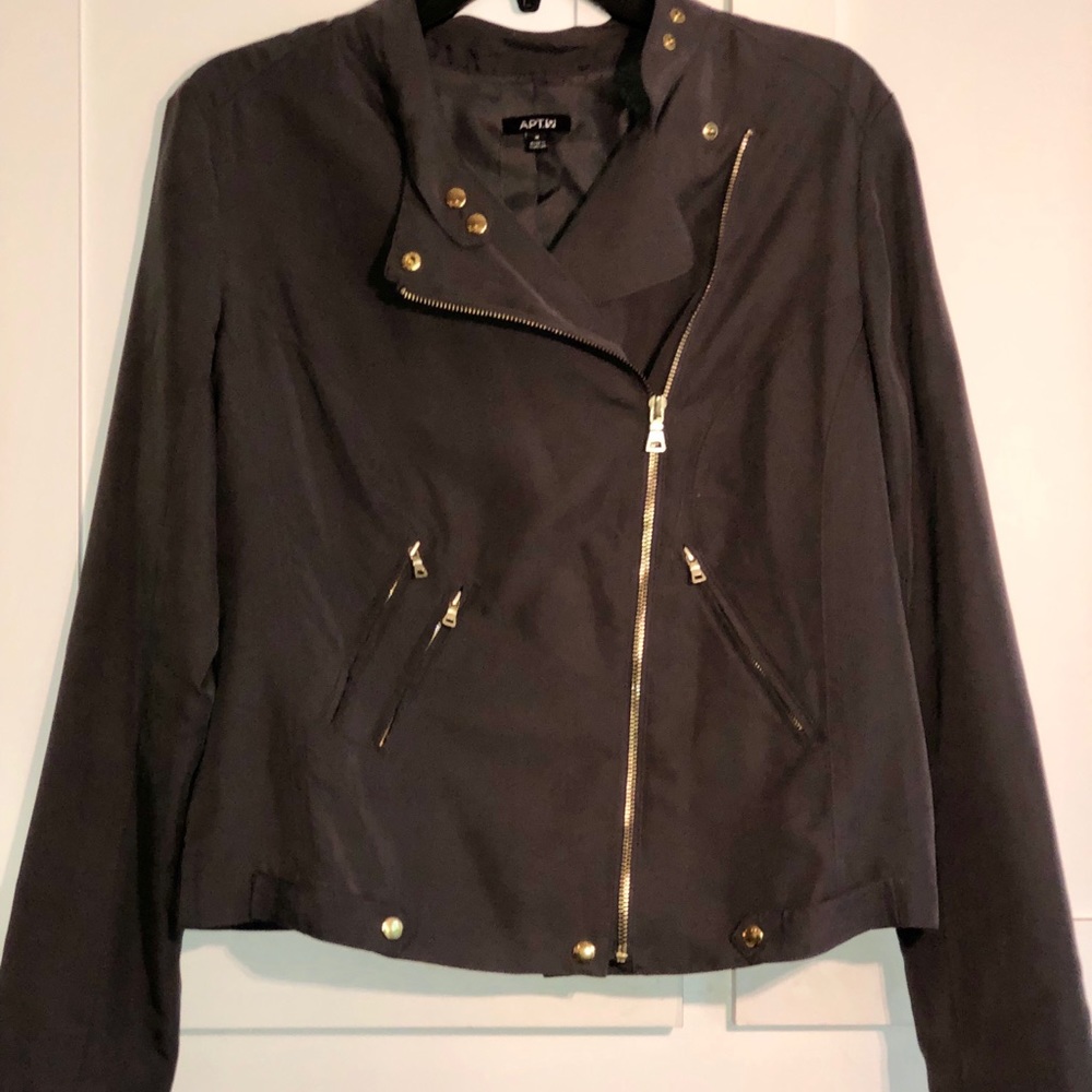 Gray Moto Jacket